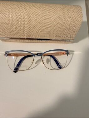 Ovvo Women's “powder gray”  and 14kt Gold plated, pure titanium eyeglasses.